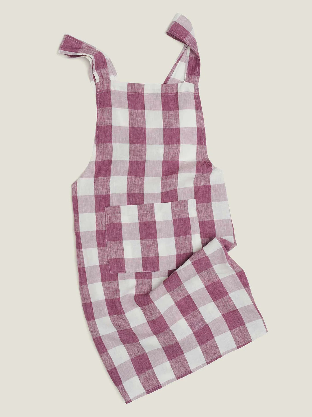 Carlotta & Gee Linen Apron: Lavender Check