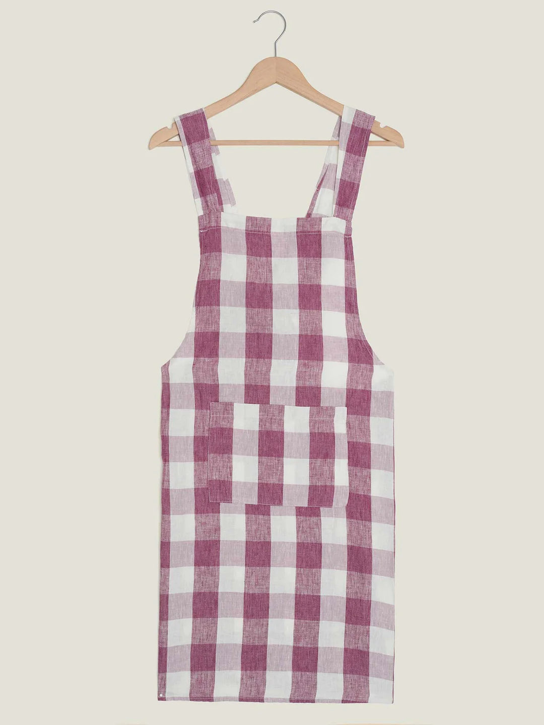 Carlotta & Gee Linen Apron: Lavender Check