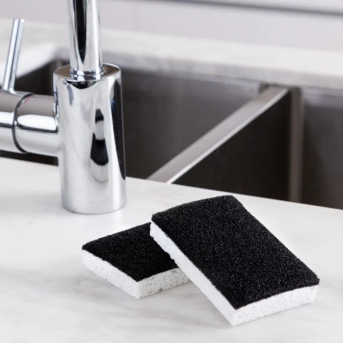 Black & White Scourer Sponge 2pk