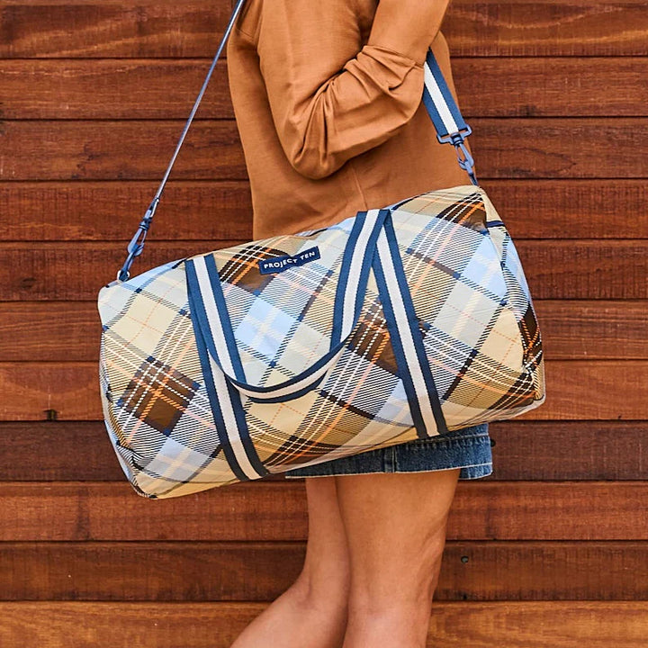 Barrel Bag: Country Plaid