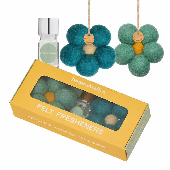 Felt Flower Fresheners: Beachcomber