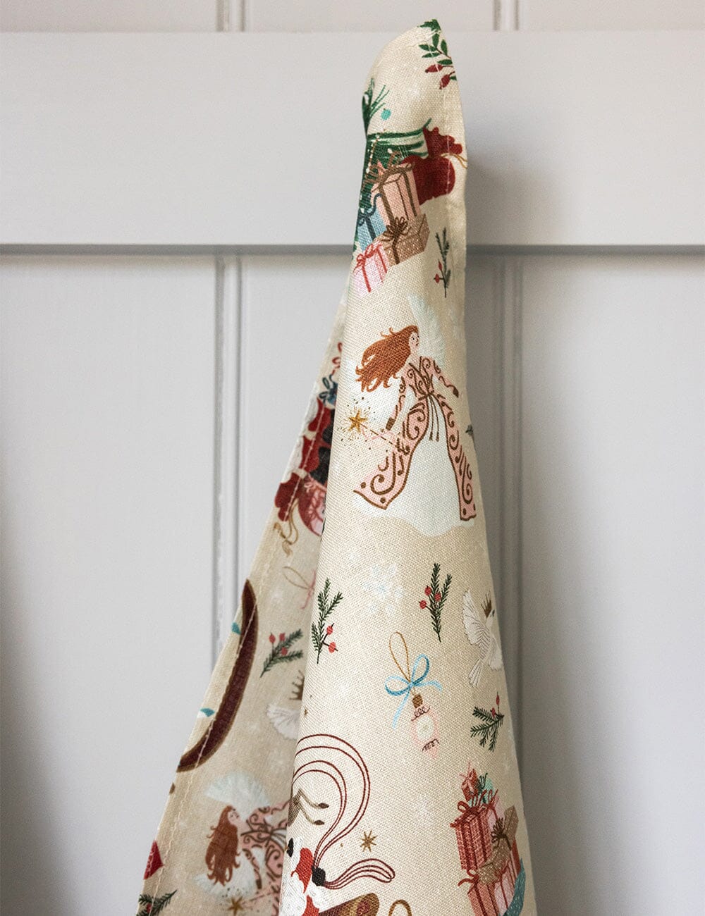 Bespoke An Enchanted Christmas Linen Tea Towel