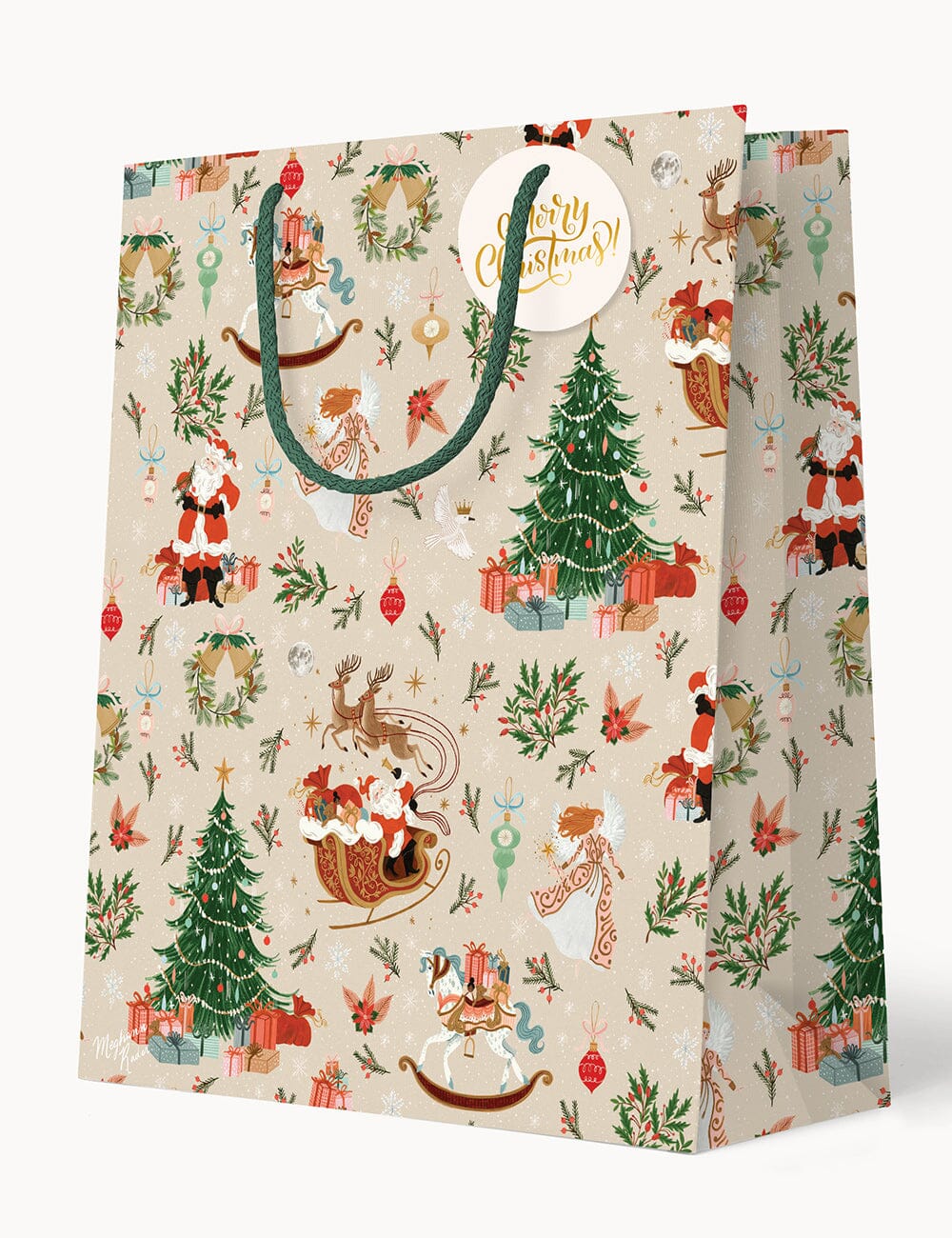 Bespoke Large Gift Bag: Jolly Santa