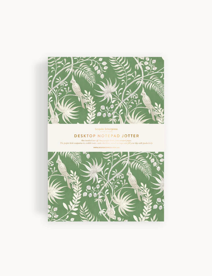 Bespoke Notepad Jotter: Jardin Tropical