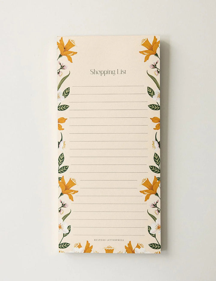 Bespoke Daffodil Shopping List