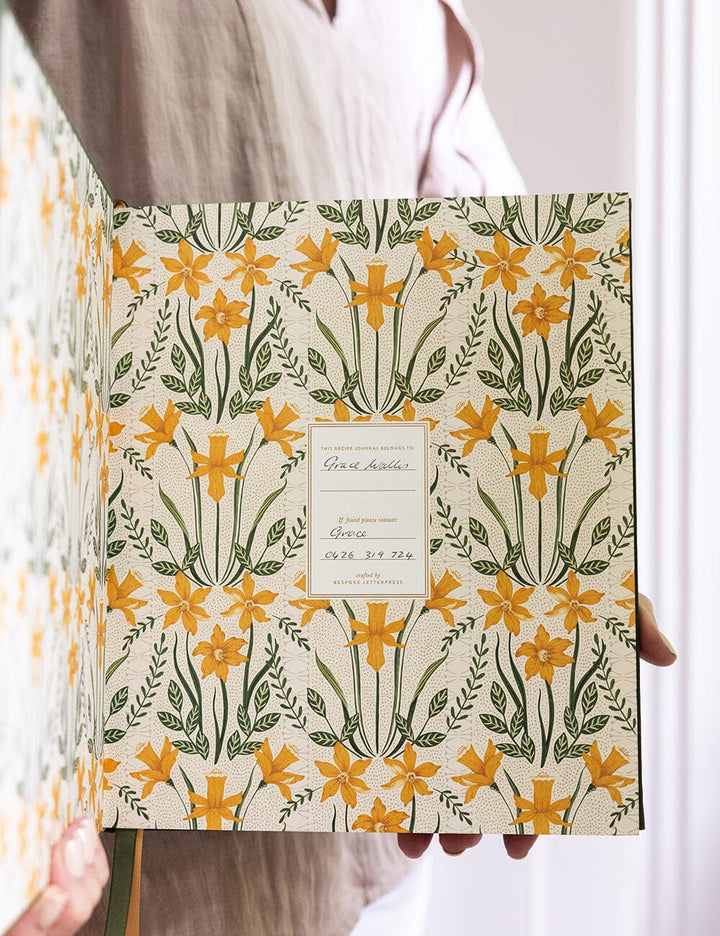 Bespoke Green Heirloom Recipe Book Journal