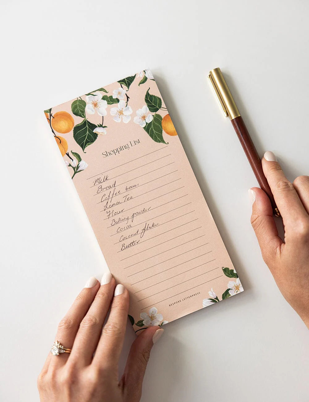 Bespoke Peaches Shopping List
