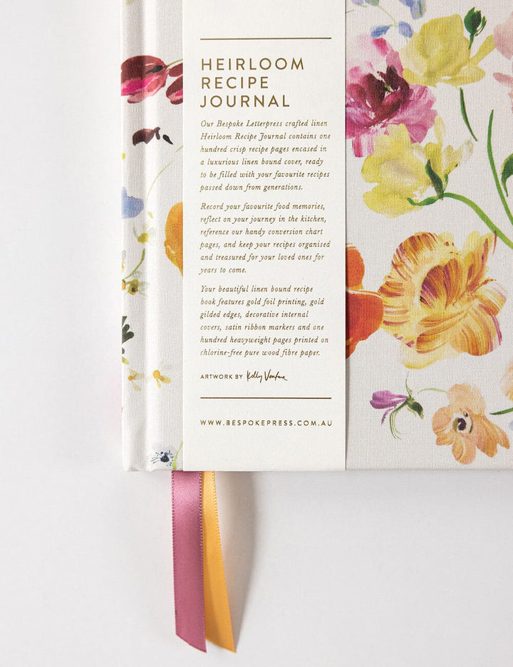 Bespoke Heirloom Ranunculus Recipe Journal