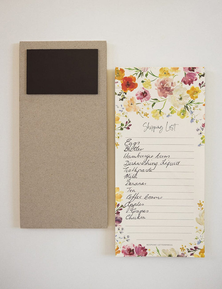 Bespoke Ranunculus Shopping List Notepad