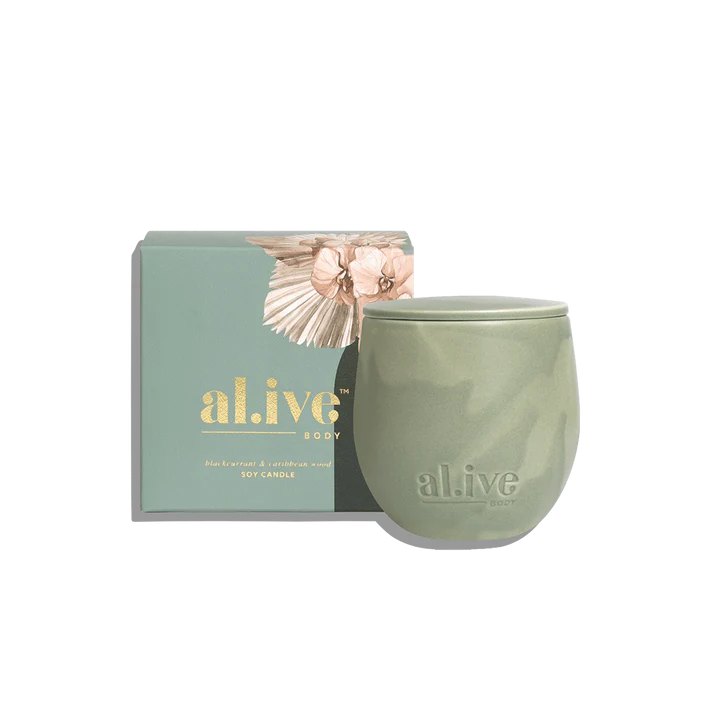 Al.ive Blackcurrant & Caribbean Wood Candle