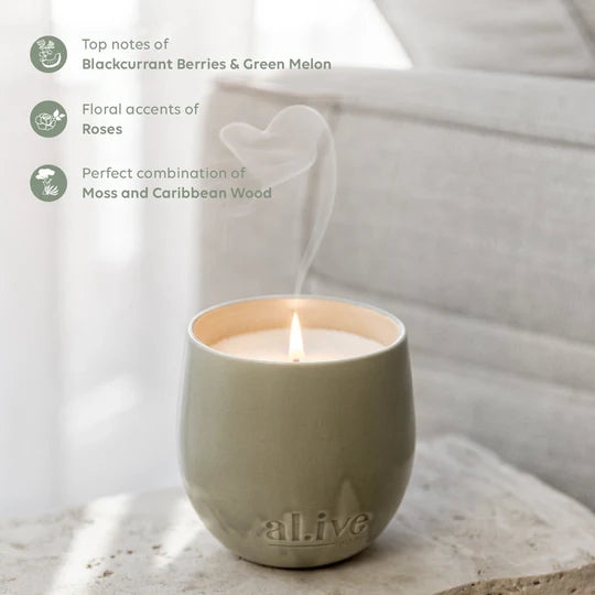 Al.ive Blackcurrant & Caribbean Wood Candle