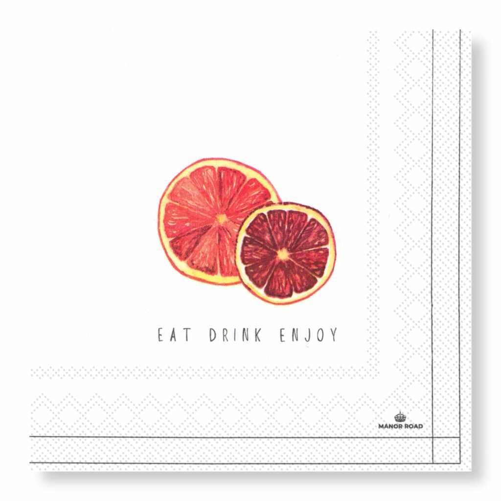 Blood Orange Cocktail Napkins