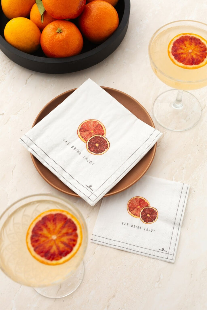 Blood Orange Lunch Napkins