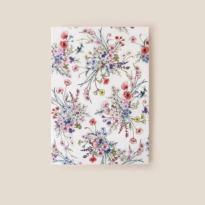 Blooms in White Notebook