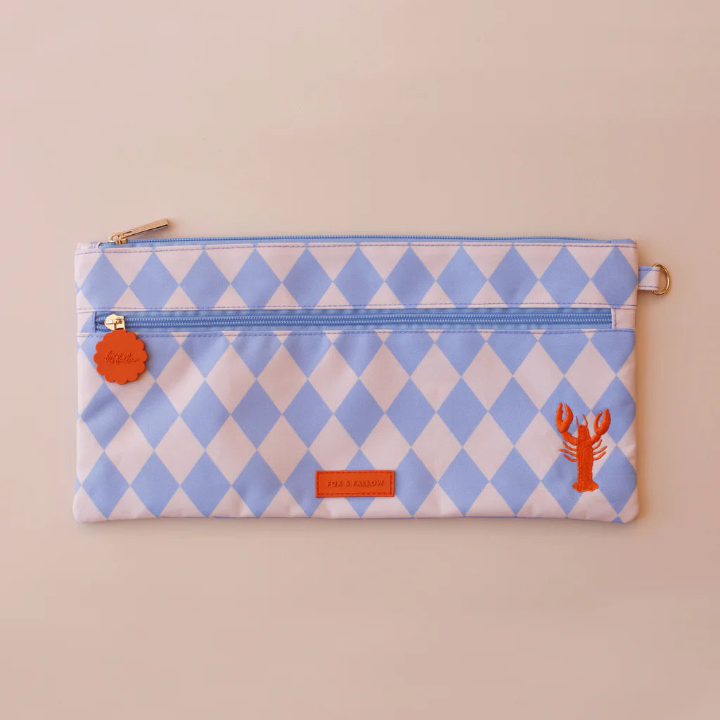 Fox & Fallow Blue Diamonds Pencil Case *COMING SOON*