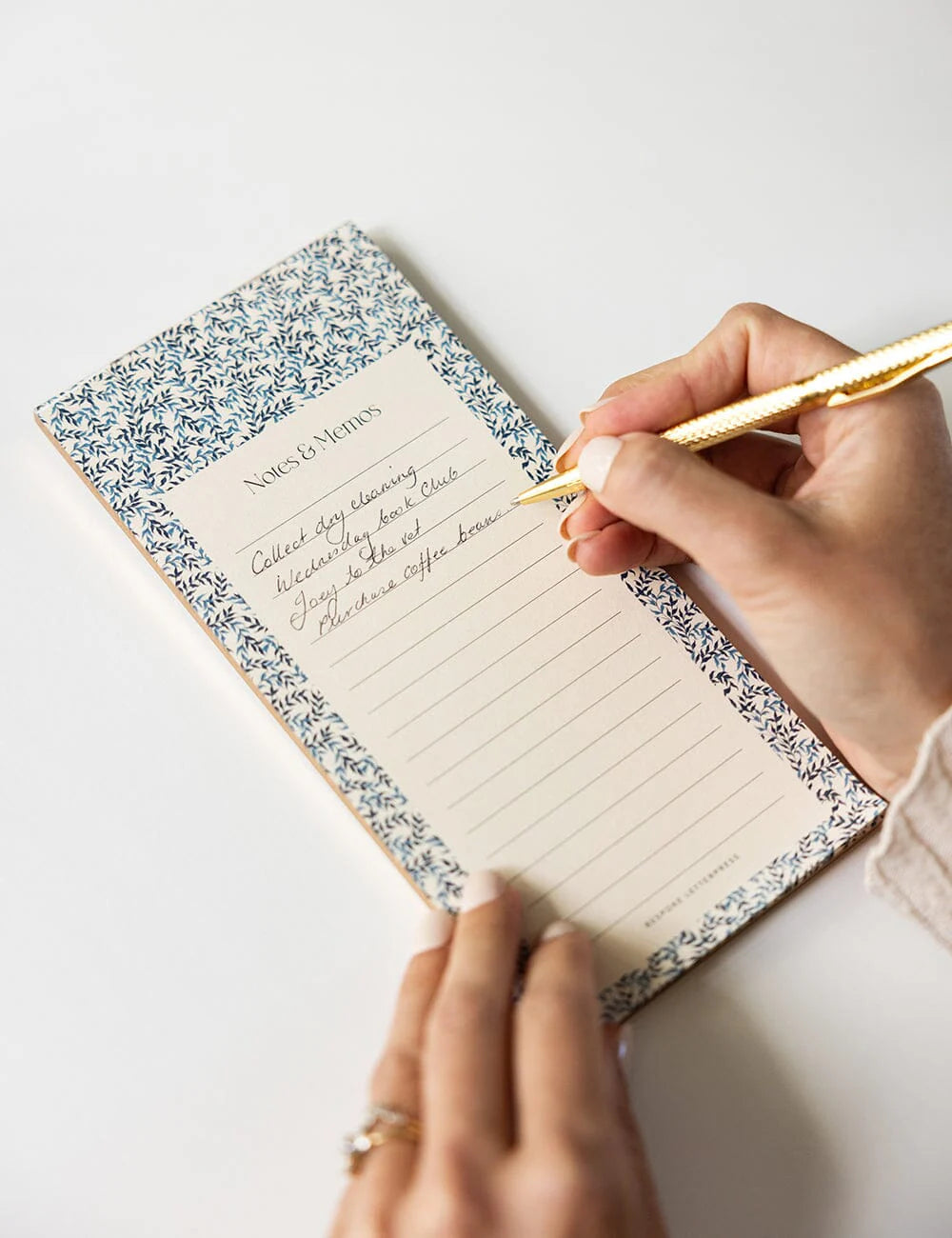 Bespoke Bluebloom Notes & Memos List