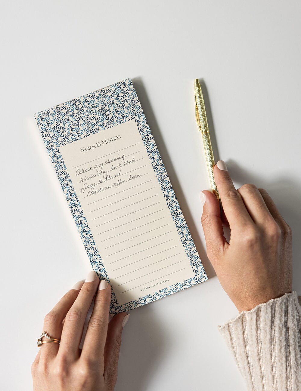 Bespoke Bluebloom Notes & Memos List