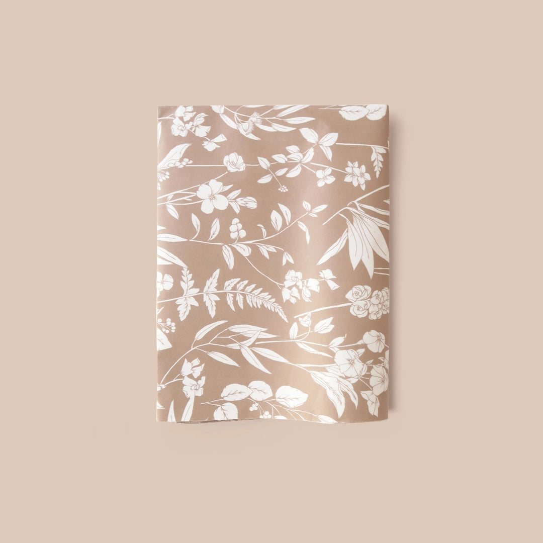 Botanical in Mocha Tissue Paper
