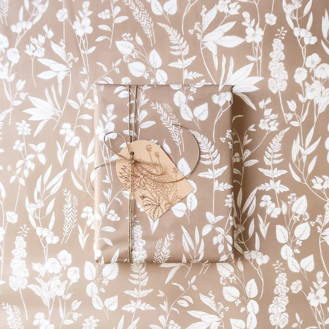 Botanical in Mocha Tissue Paper
