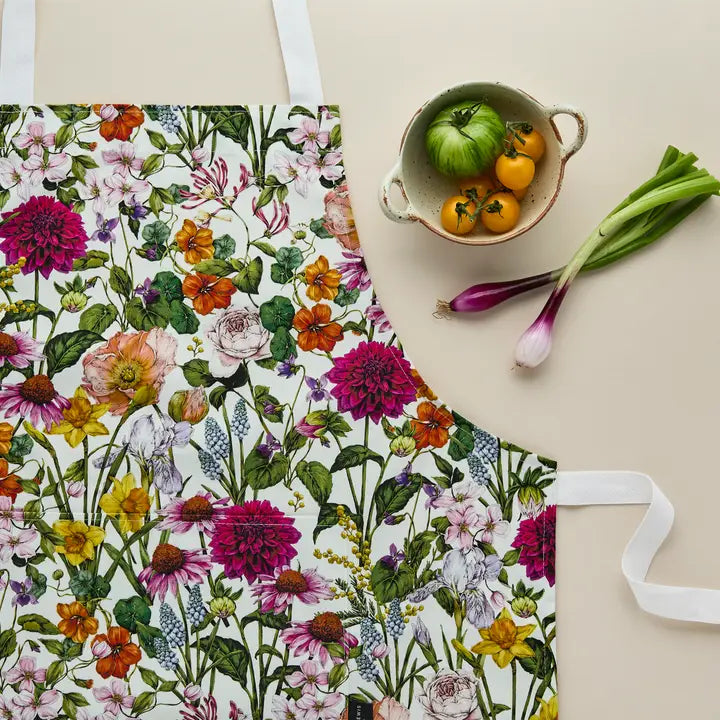 Bountiful Blooms Ivory Apron