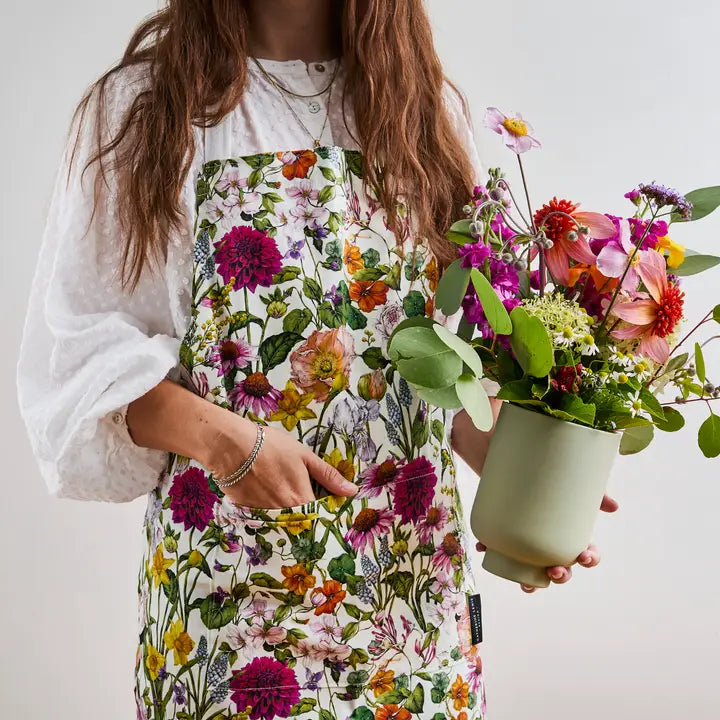 Bountiful Blooms Ivory Apron