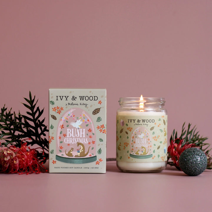 Ivy & Wood Bush Christmas Candle