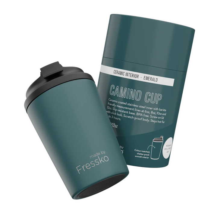 Fressko 12oz Ceramic Camino: Emerald