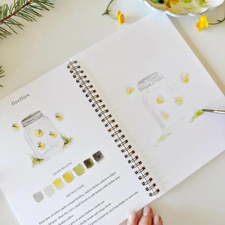 Camping Watercolour Workbook