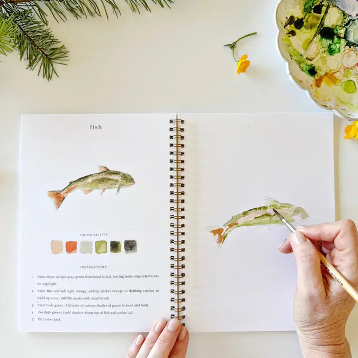 Camping Watercolour Workbook
