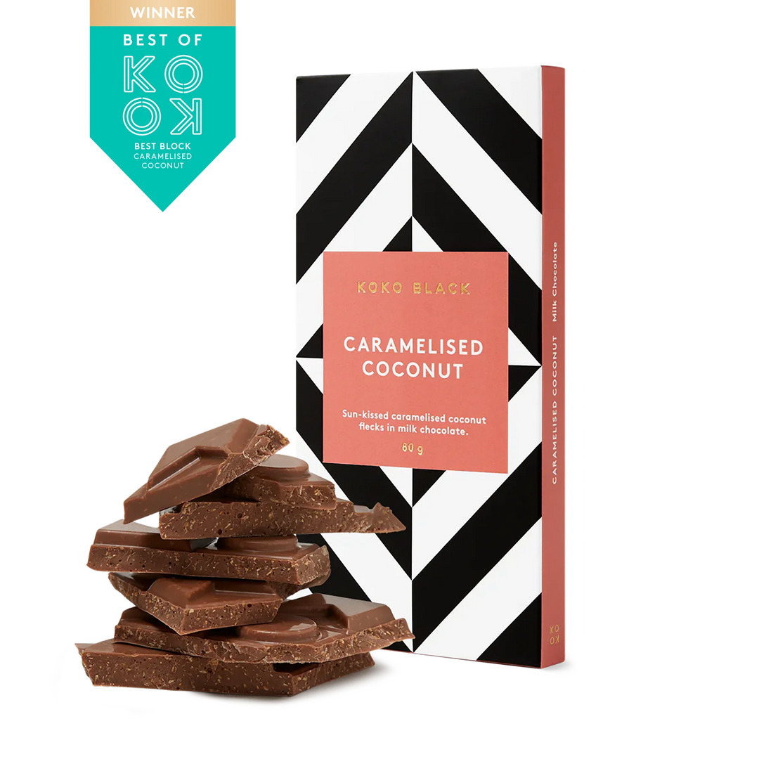 Koko Black Caramelised Coconut Block 80gm