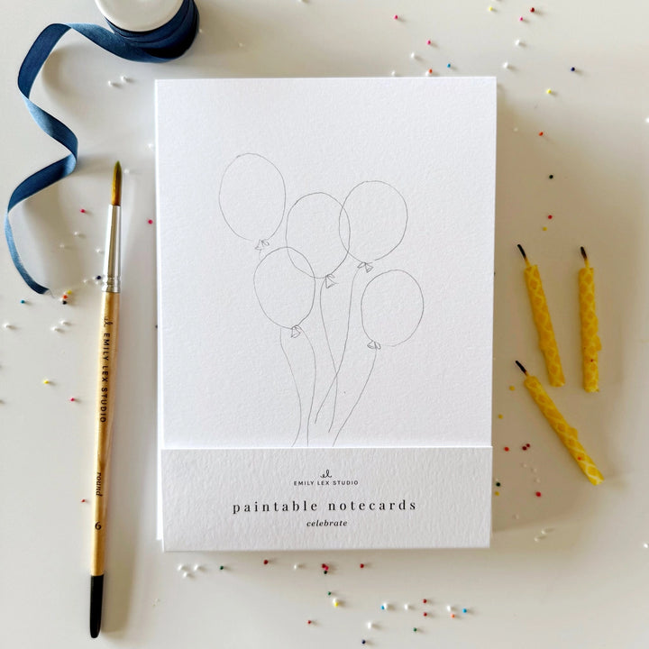 Celebrate Paintable Notecards