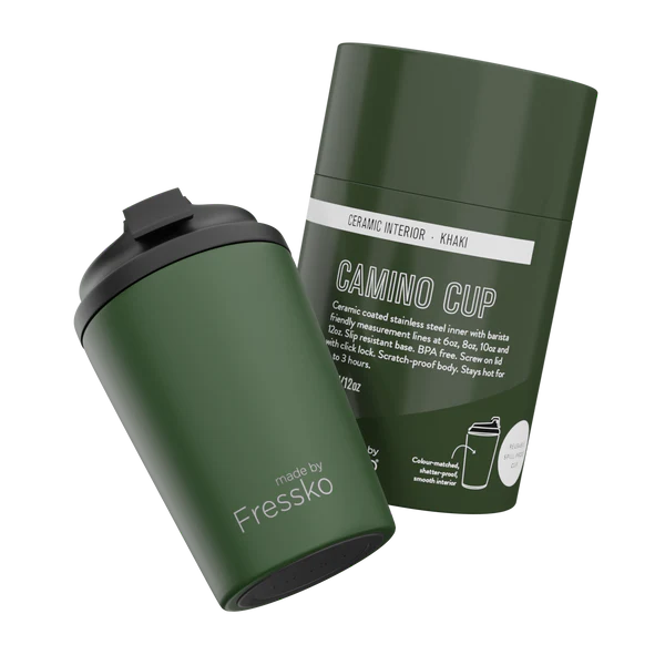 Fressko 12oz Ceramic Camino: Khaki