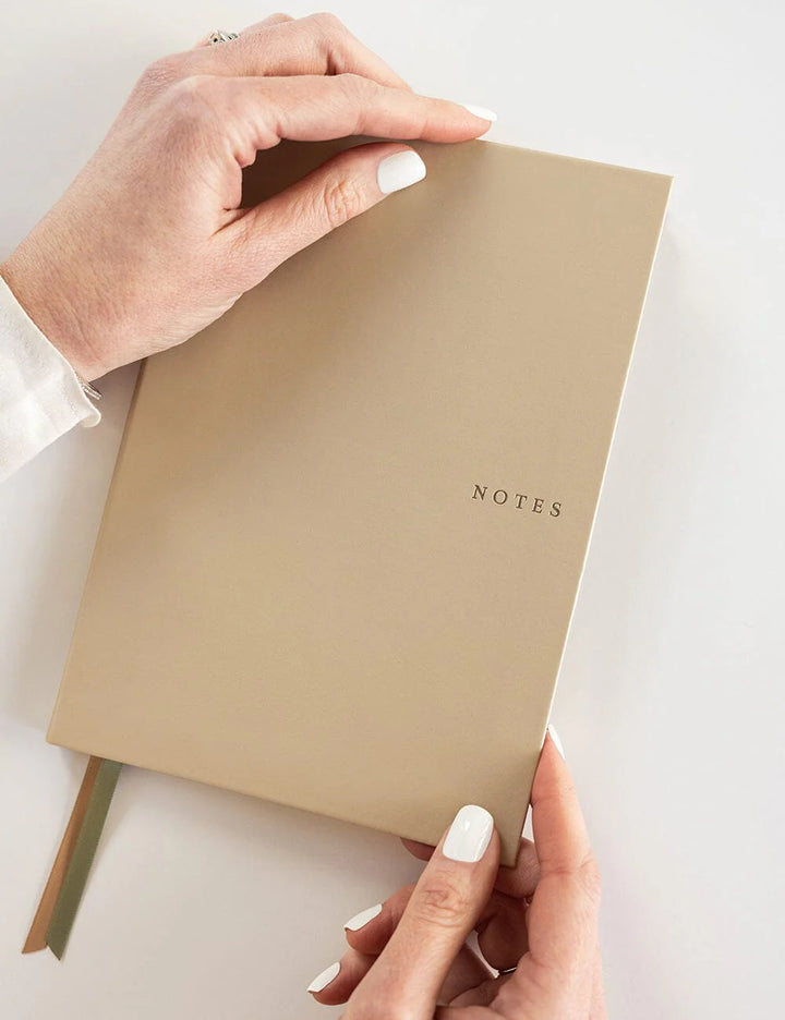 Bespoke Champagne Soft Cover Leather Notebook