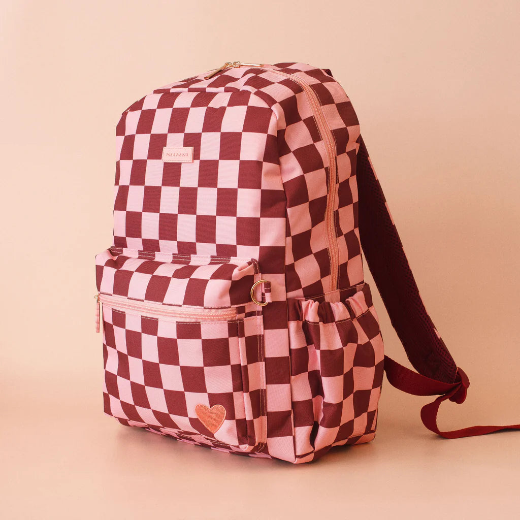 Fox & Fallow Cherry Check Backpack *COMING SOON*