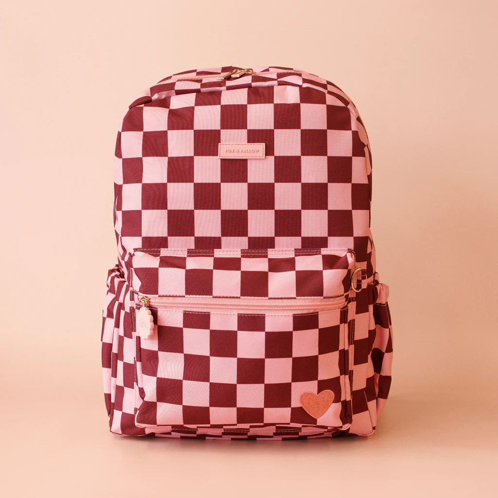 Fox & Fallow Cherry Check Backpack *COMING SOON*