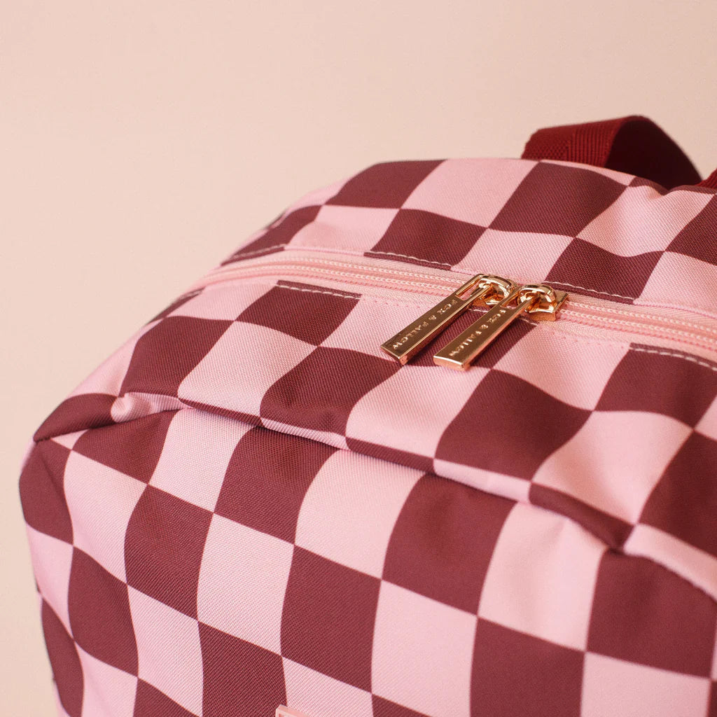 Fox & Fallow Cherry Check Backpack *COMING SOON*