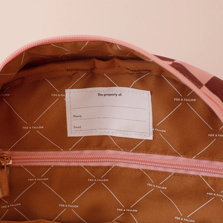 Fox & Fallow Cherry Check Backpack *COMING SOON*