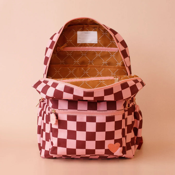 Fox & Fallow Cherry Check Backpack *COMING SOON*