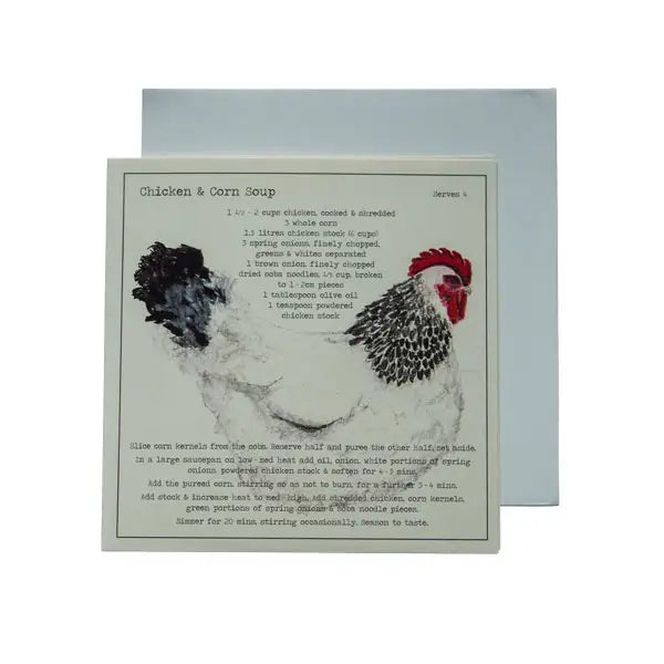 Greeting Card: Chicken and Corn Soup