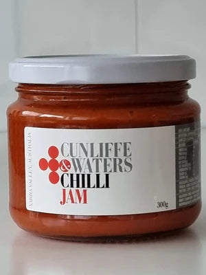 A jar of cunliffe & waters chilli jam