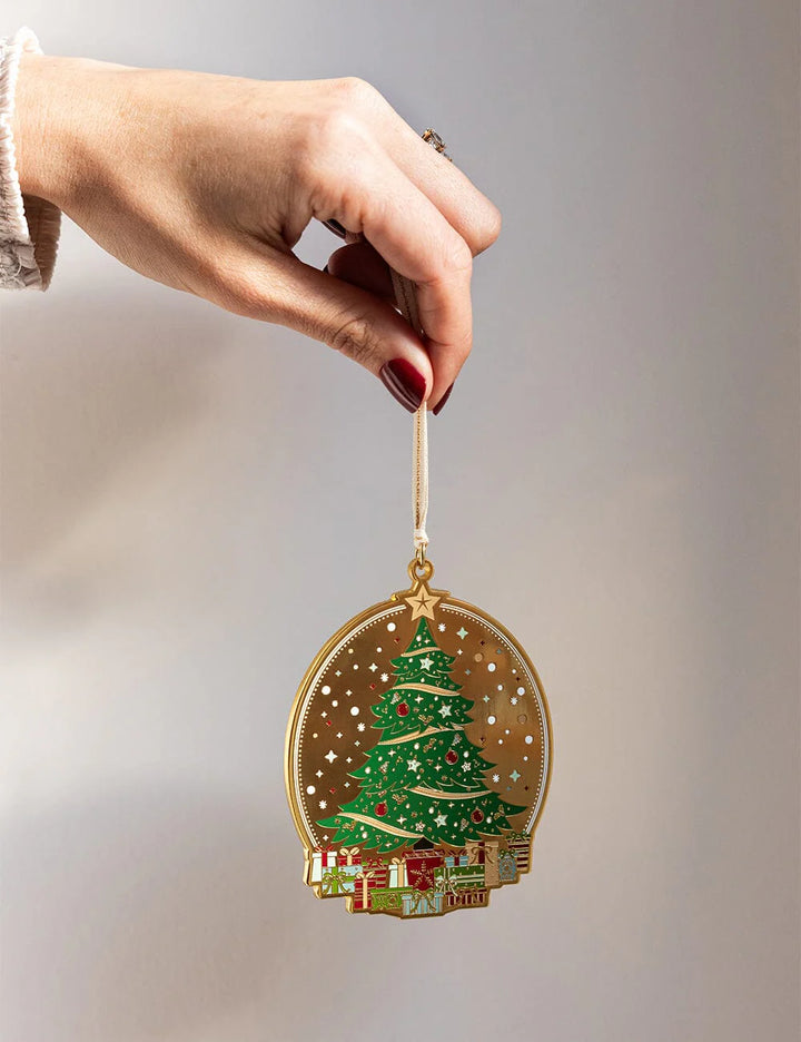 Bespoke Christmas Tree Enamel Ornament