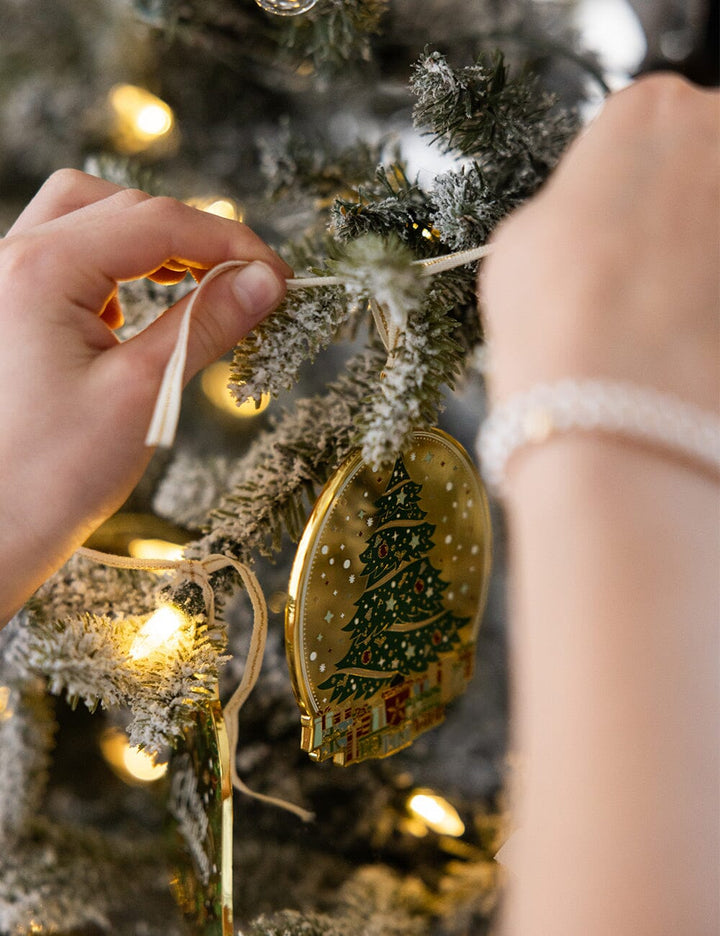 Bespoke Christmas Tree Enamel Ornament