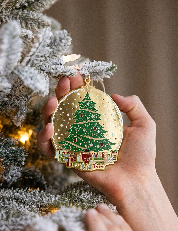 Bespoke Christmas Tree Enamel Ornament