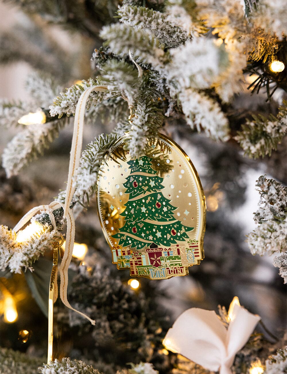 Bespoke Christmas Tree Enamel Ornament