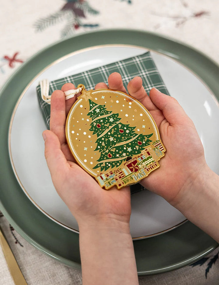 Bespoke Christmas Tree Enamel Ornament