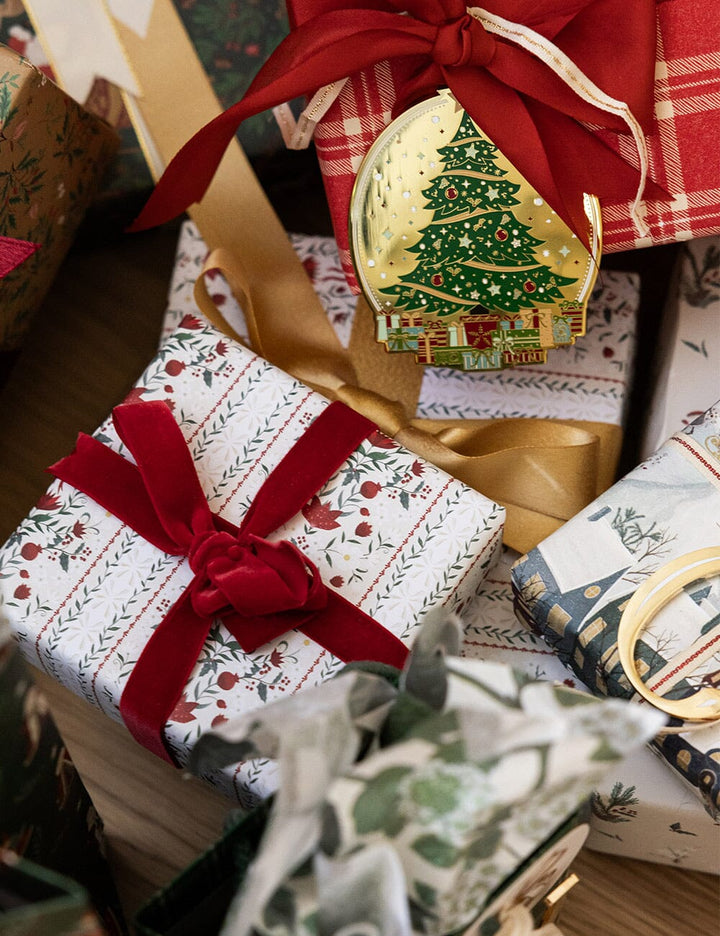 Bespoke Christmas Tree Enamel Ornament