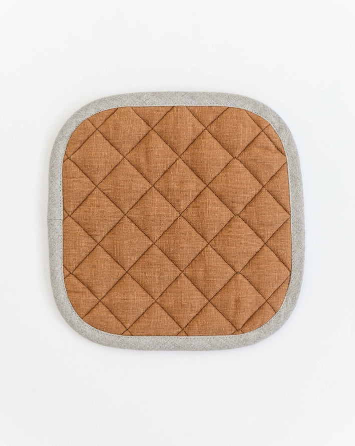 Cinnamon Linen Pot Holder