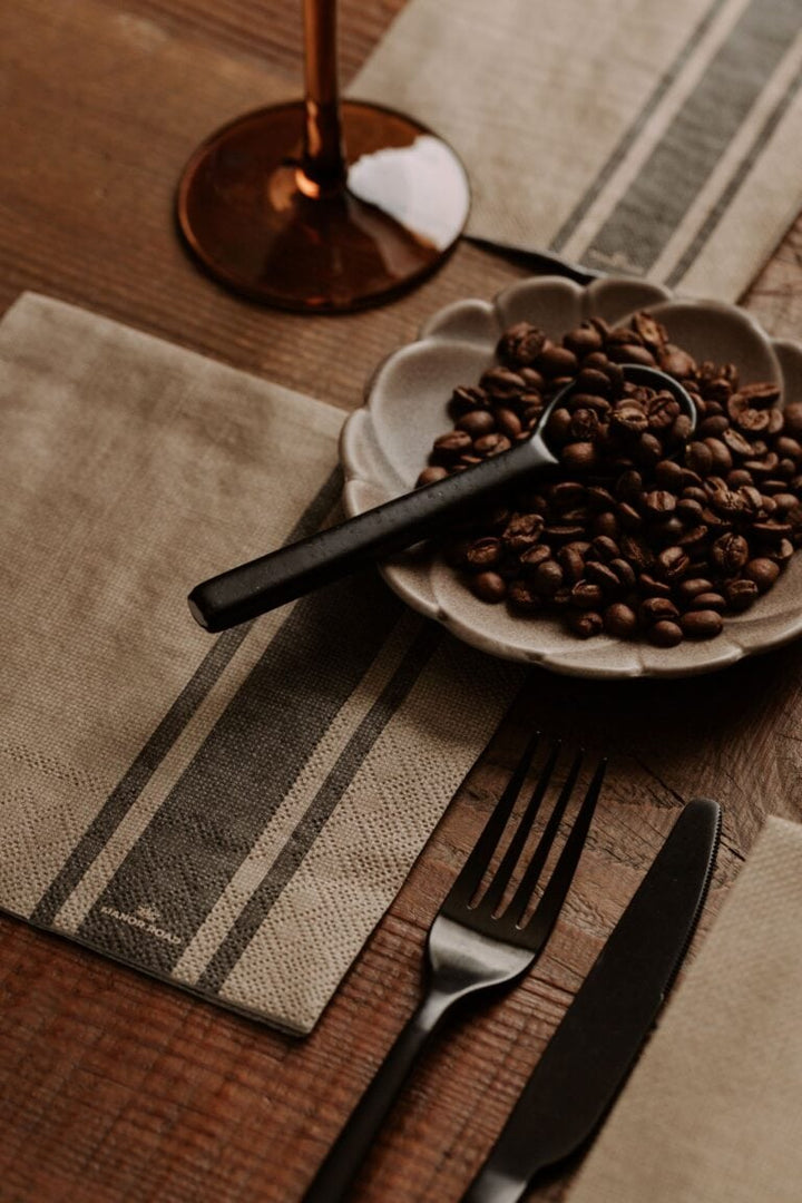 Coffee Stripe Lunch Napkins