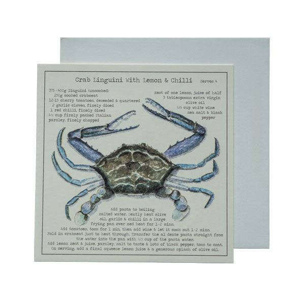 Greeting Card: Crab Linguini