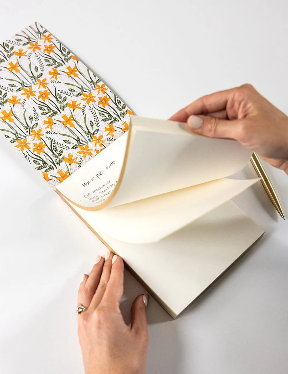 Bespoke Daffodil Notepad Jotter